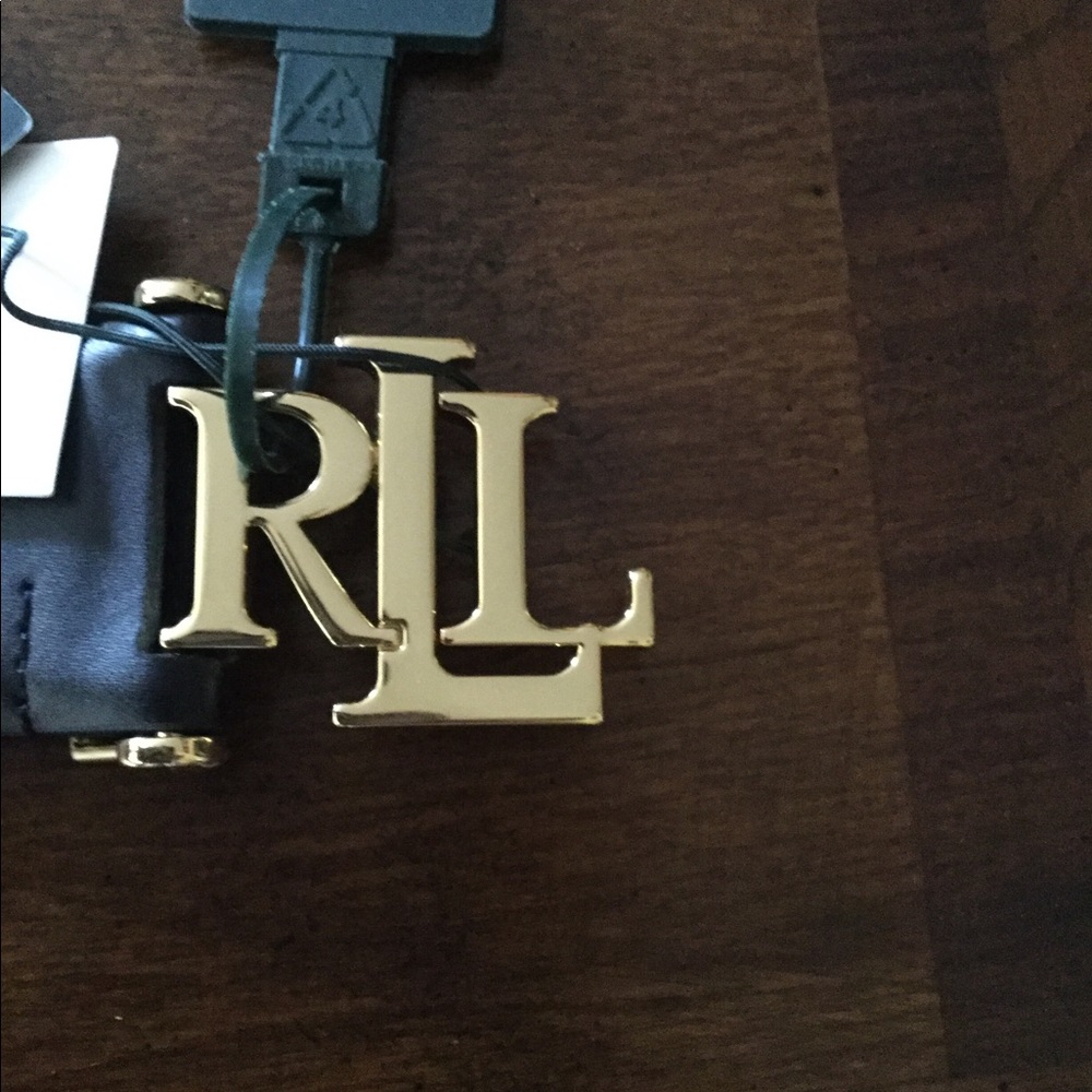 Ralph Lauren LRL Stencil gold tone logo belt - Picture 5 of 7